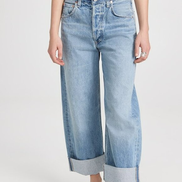 Citizens Of Humanity Denim - Citizens of Humanity Ayla Baggy Cuffed Crop Jeans Skylights sz 24